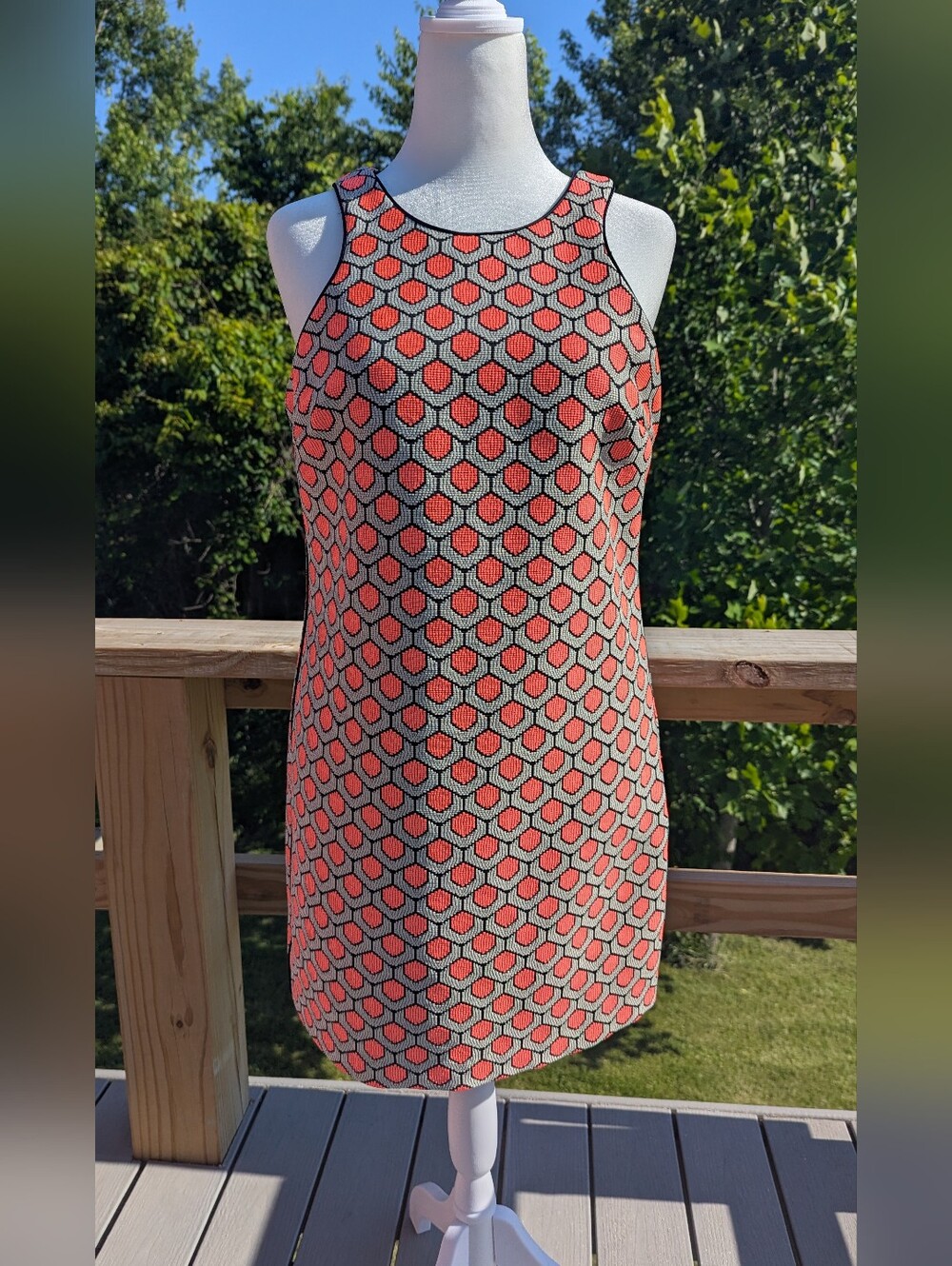 Trina Turk Rosalyn Halter Dress In Hot Coral Size 10